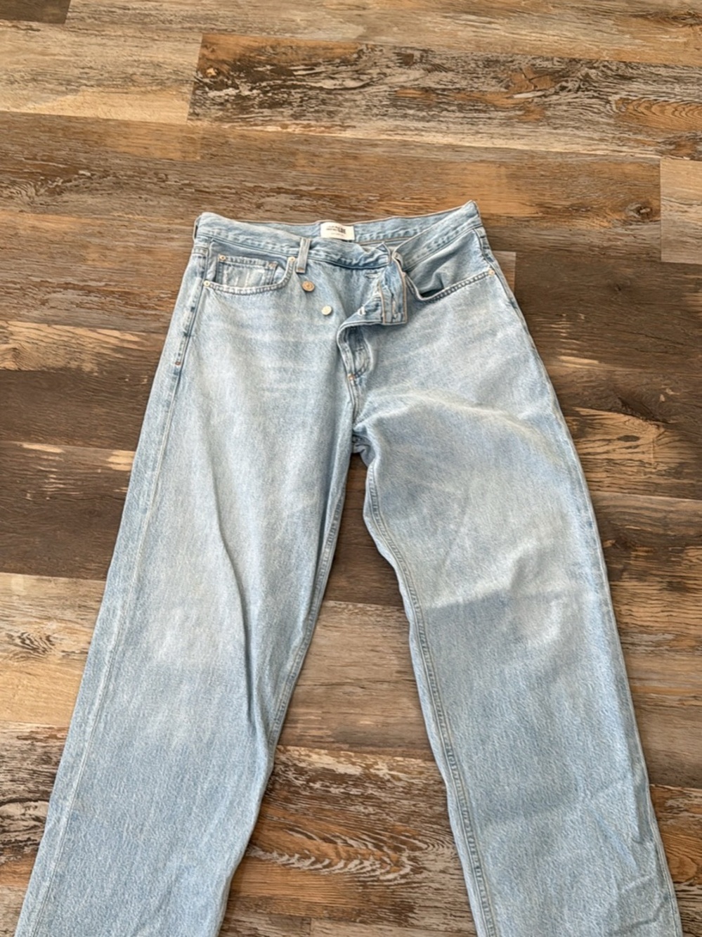Agolde High-Rise Light Blue Women's Jeans